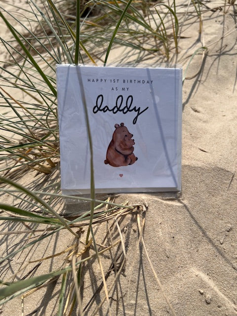 1st Birthday As My Daddy Card